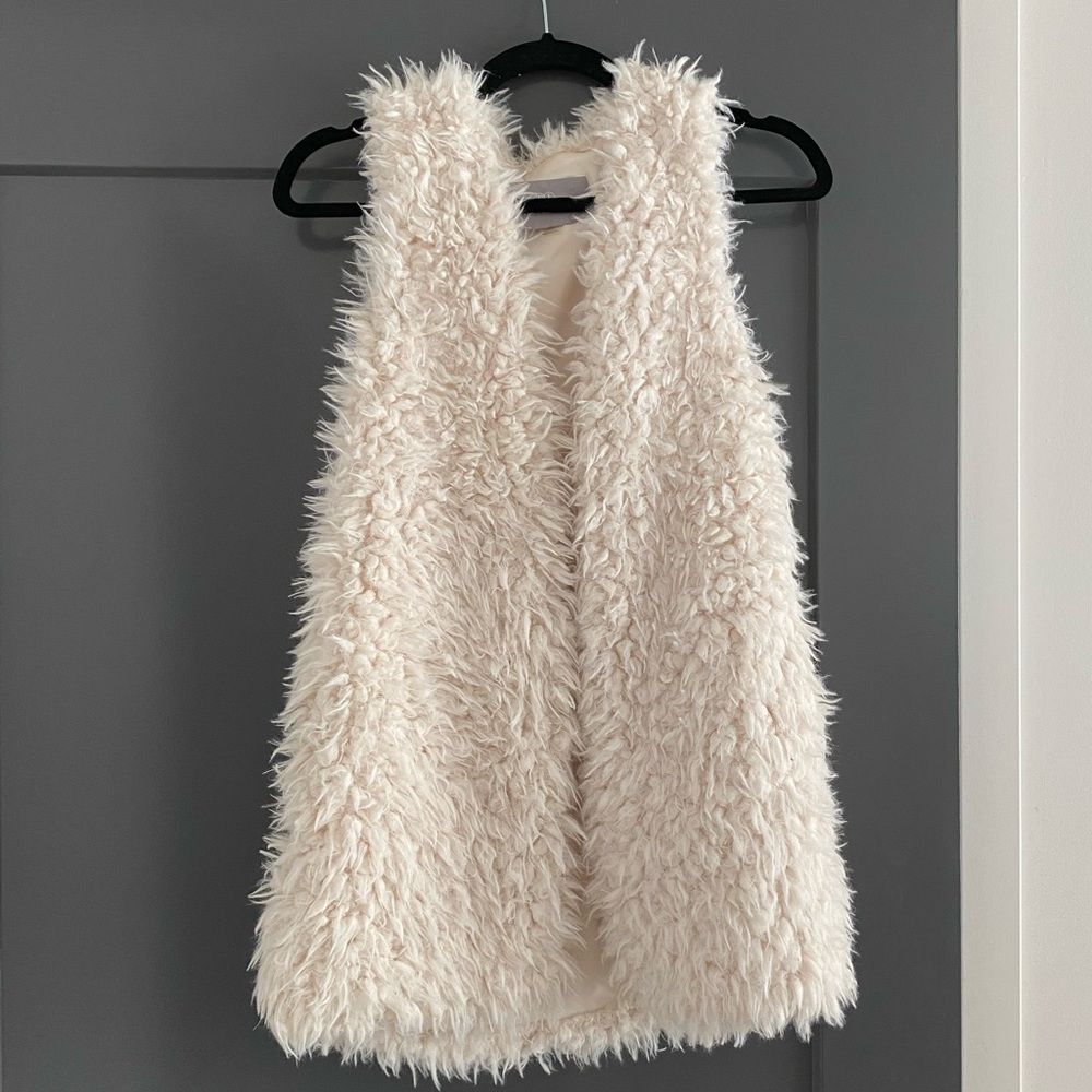 Faux fur vest